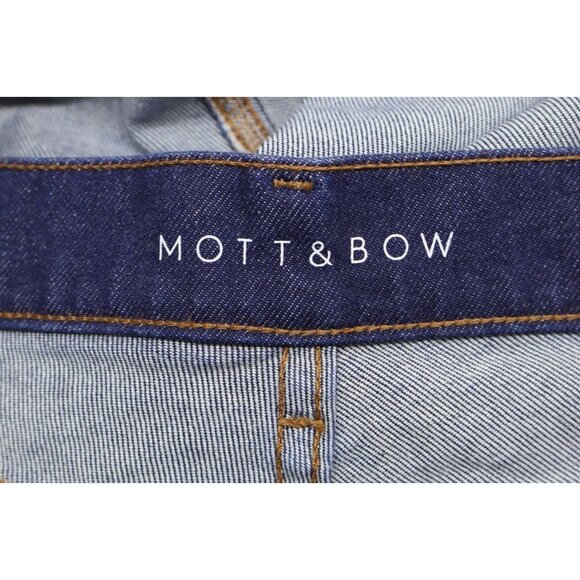 Mott & Bow Women's Slim Boyfriend Straight Leg Dark Blue Jeans Sz 32X30 - Picture 7 of 11